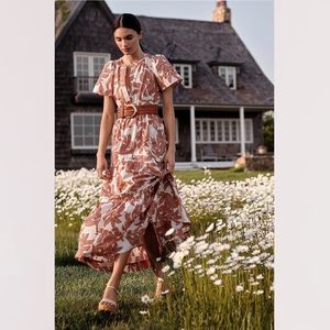 Anthropologie Somerset Maxi Dress in Neutral XXS